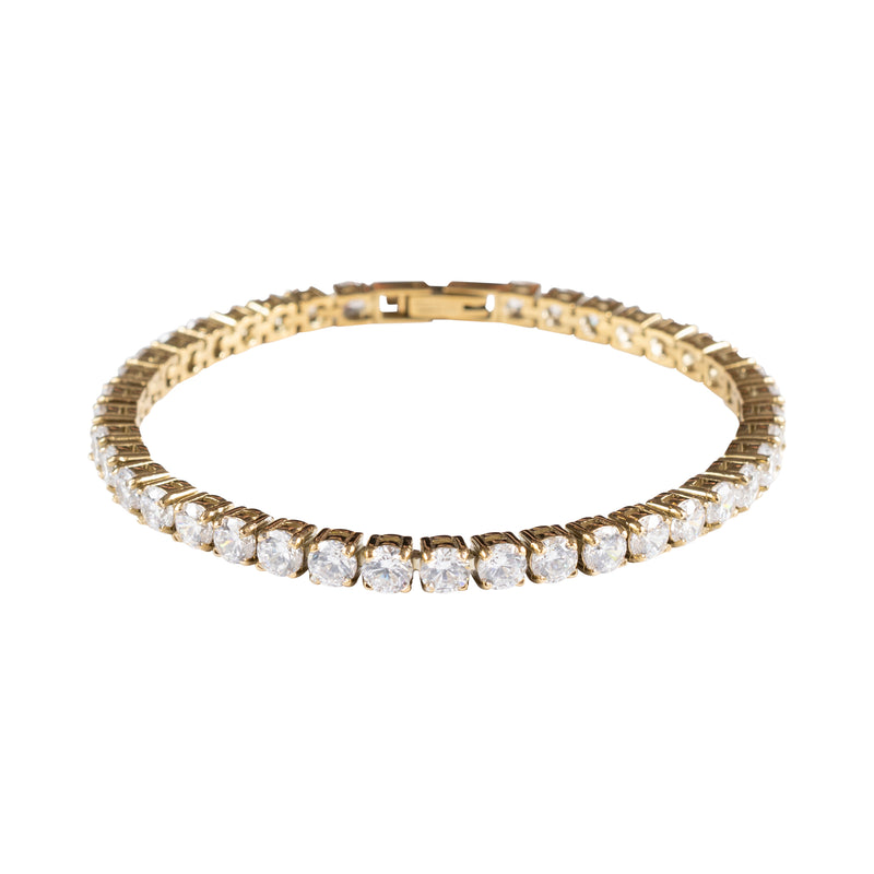 TENNIS BRACELET 4 MM GOLD