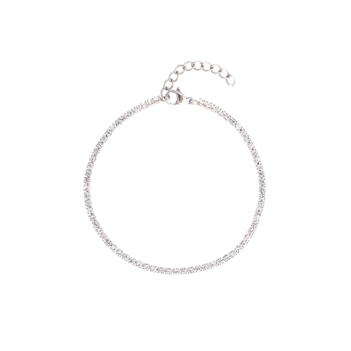 TENNIS CHAIN BRACELET 2 MM SILVER