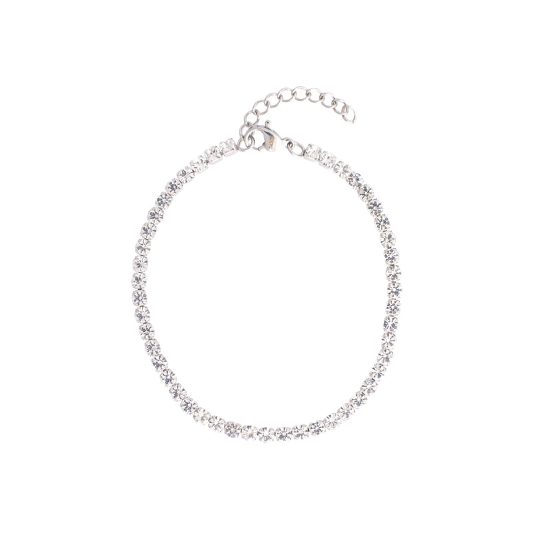 TENNIS CHAIN BRACELET 3 MM SILVER