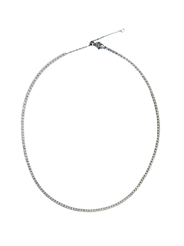 TENNIS CHAIN NECKLACE 2 MM SILVER