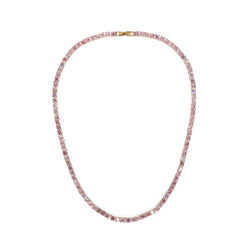 TENNIS NECKLACE 4 MM DUSTY ROSE