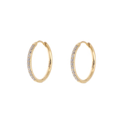 CRYSTAL SMALL HOOP CRYSTAL