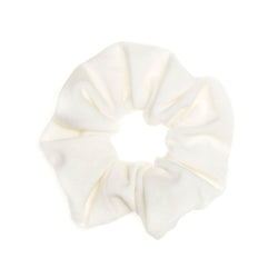 VELVET SCRUNCHIE WHITE GML