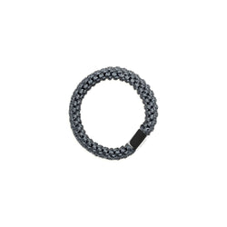 FAT HAIR TIE INFINITY BLUE W/SILVER