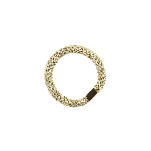FAT HAIR TIE GOLD W/GOLD