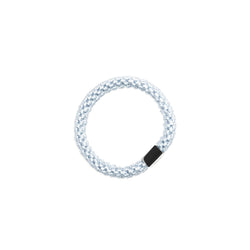 FAT HAIR TIE COOL BLUE W/SILVER