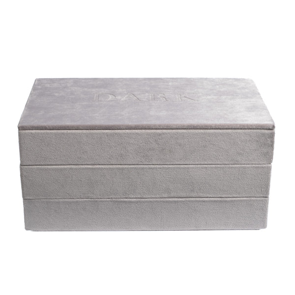 VELVET STACKER JEWELLERY BOX ELEPHANT GREY