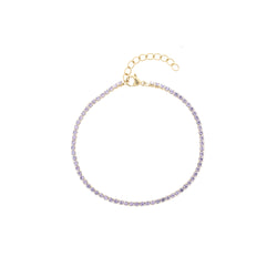 TENNIS CHAIN BRACELET 2 MM LAVENDEL