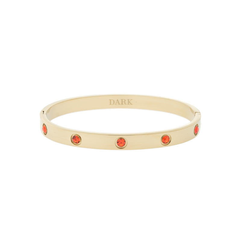 BIG DOT BANGLE ORANGE