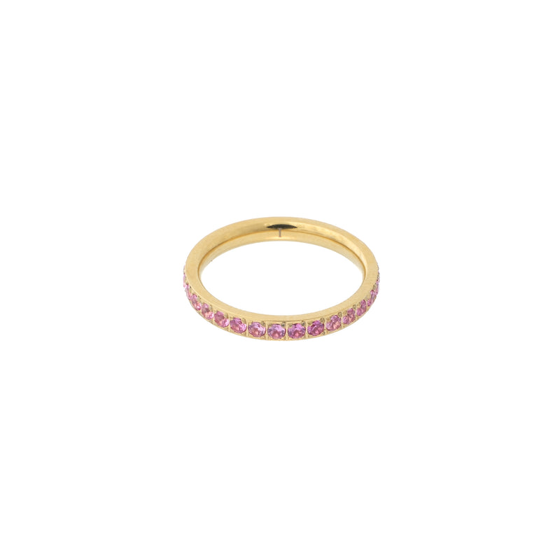 CRYSTAL RING PINK
