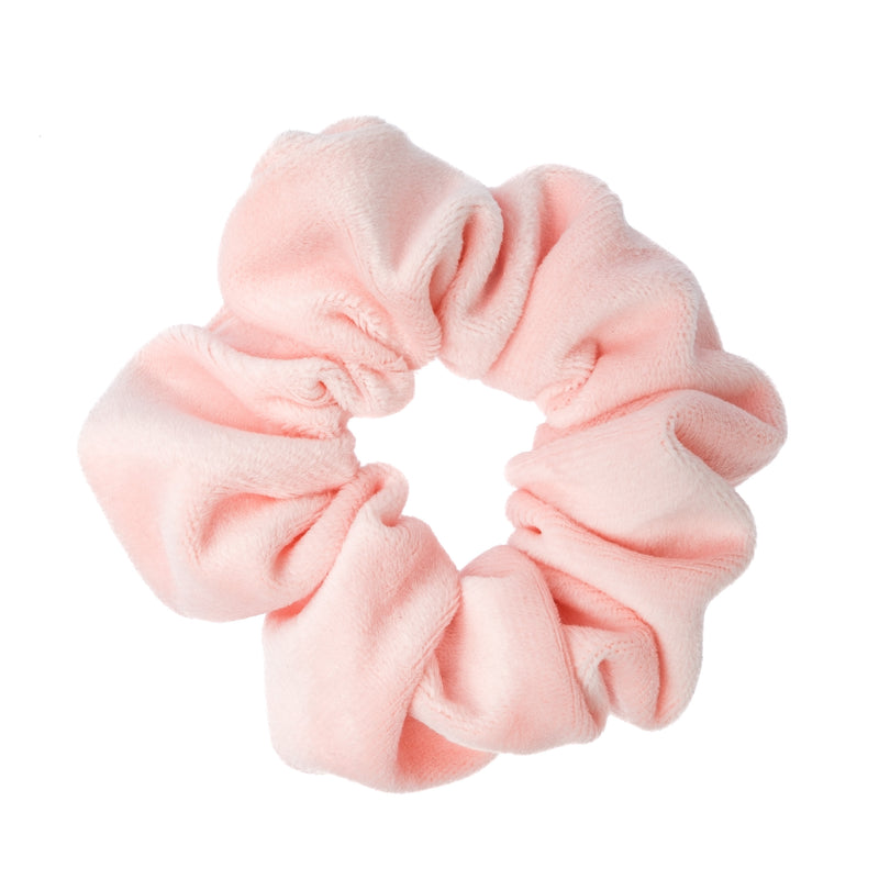 VELVET SCRUNCHIE ROSE QUARTZ