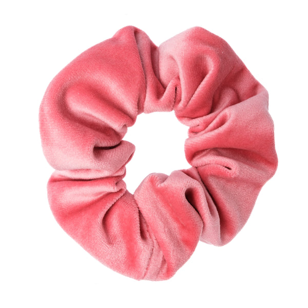 VELVET SCRUNCHIE GERANIUM PINK