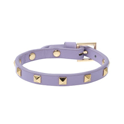 LEATHER STUD BRACELET MINI LAVENDEL