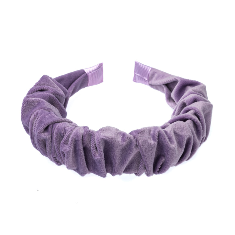 VELVET HAIR BAND WAVE LAVENDEL