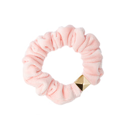 VELVET MINI SCRUNCHIE ROSE QUARTZ