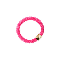 FLUFFY FAT HAIR TIE PINK