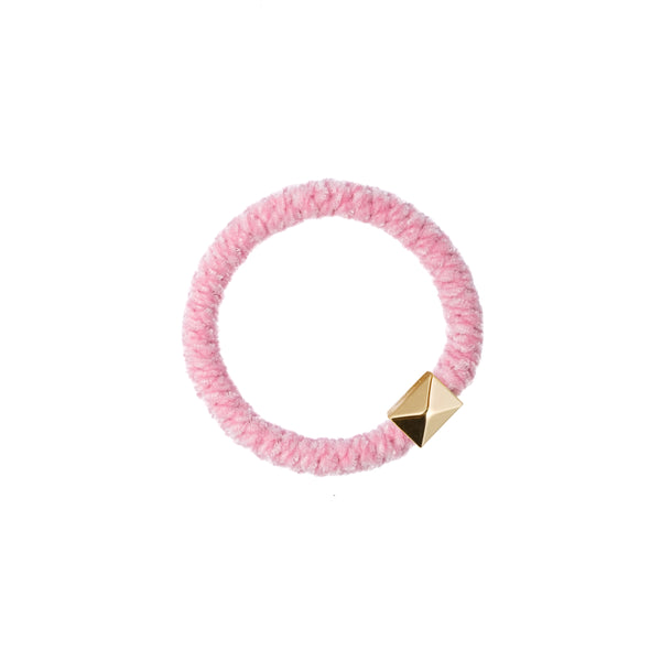 FLUFFY FAT HAIR TIE PALE PINK