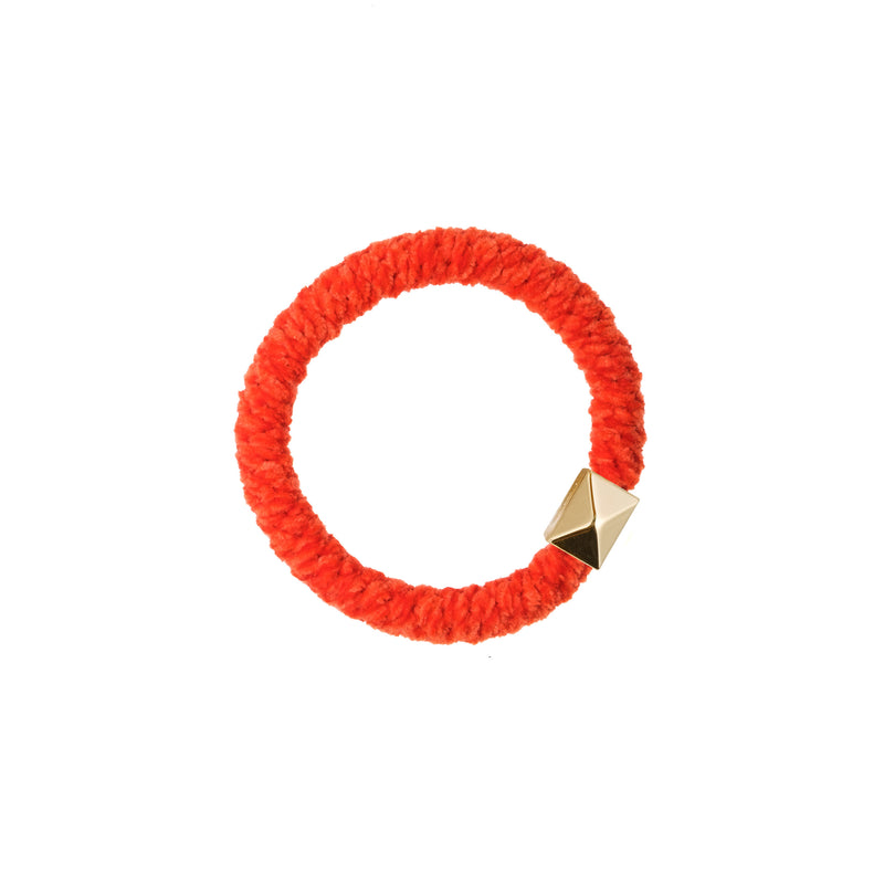 FLUFFY FAT HAIR TIE ORANGE