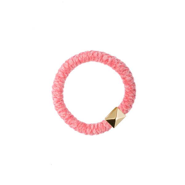 FLUFFY FAT HAIR TIE GERANIUM PINK