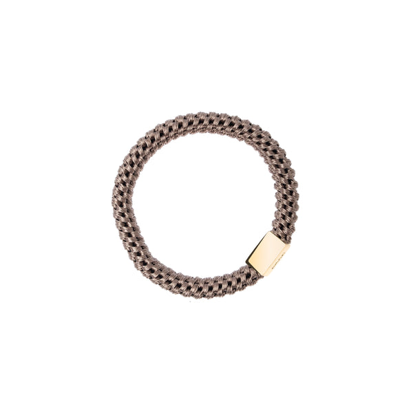 FAT HAIR TIE DARK NOUGAT