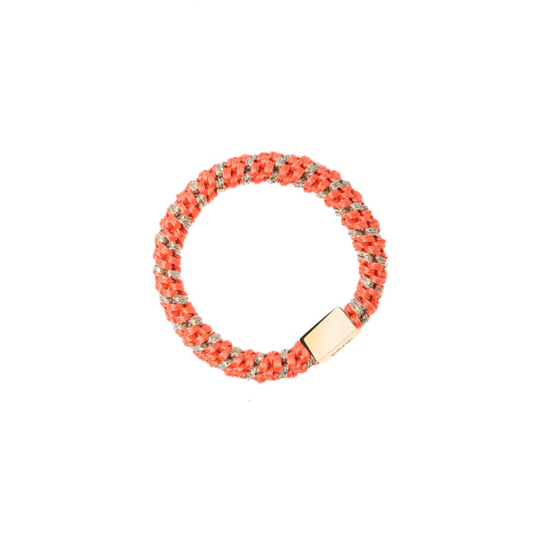 FAT HAIR TIE ORANGE STRIPE