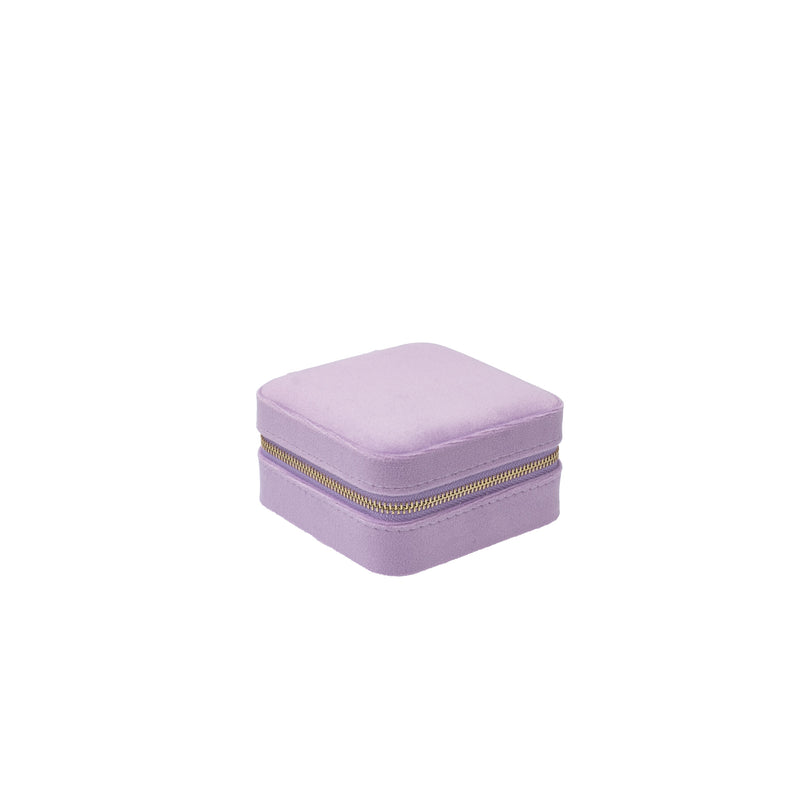 VELVET JEWELLERY BOX MINI LAVENDEL