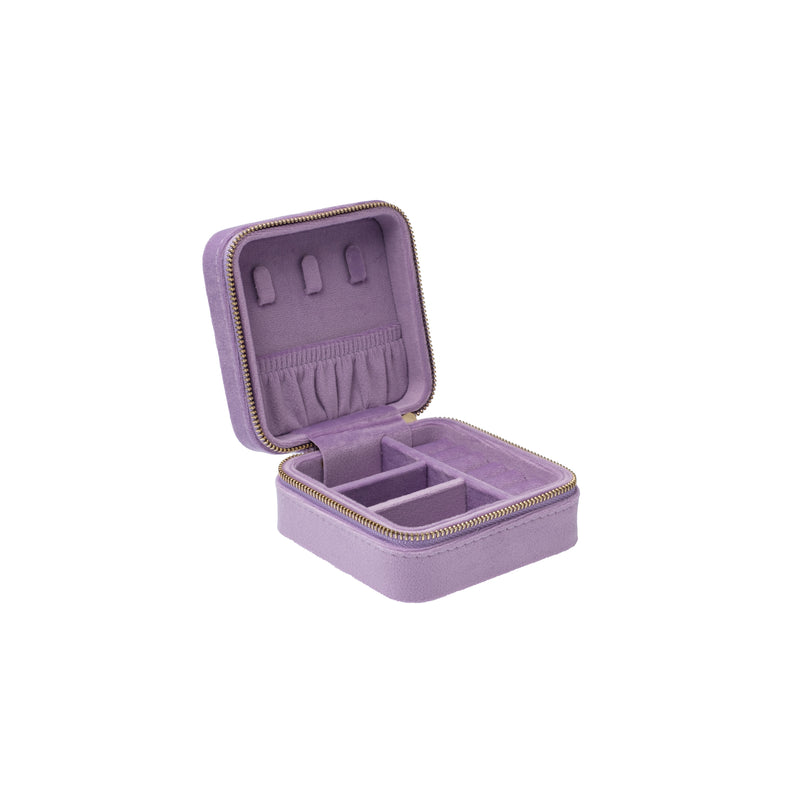 VELVET JEWELLERY BOX MINI LAVENDEL