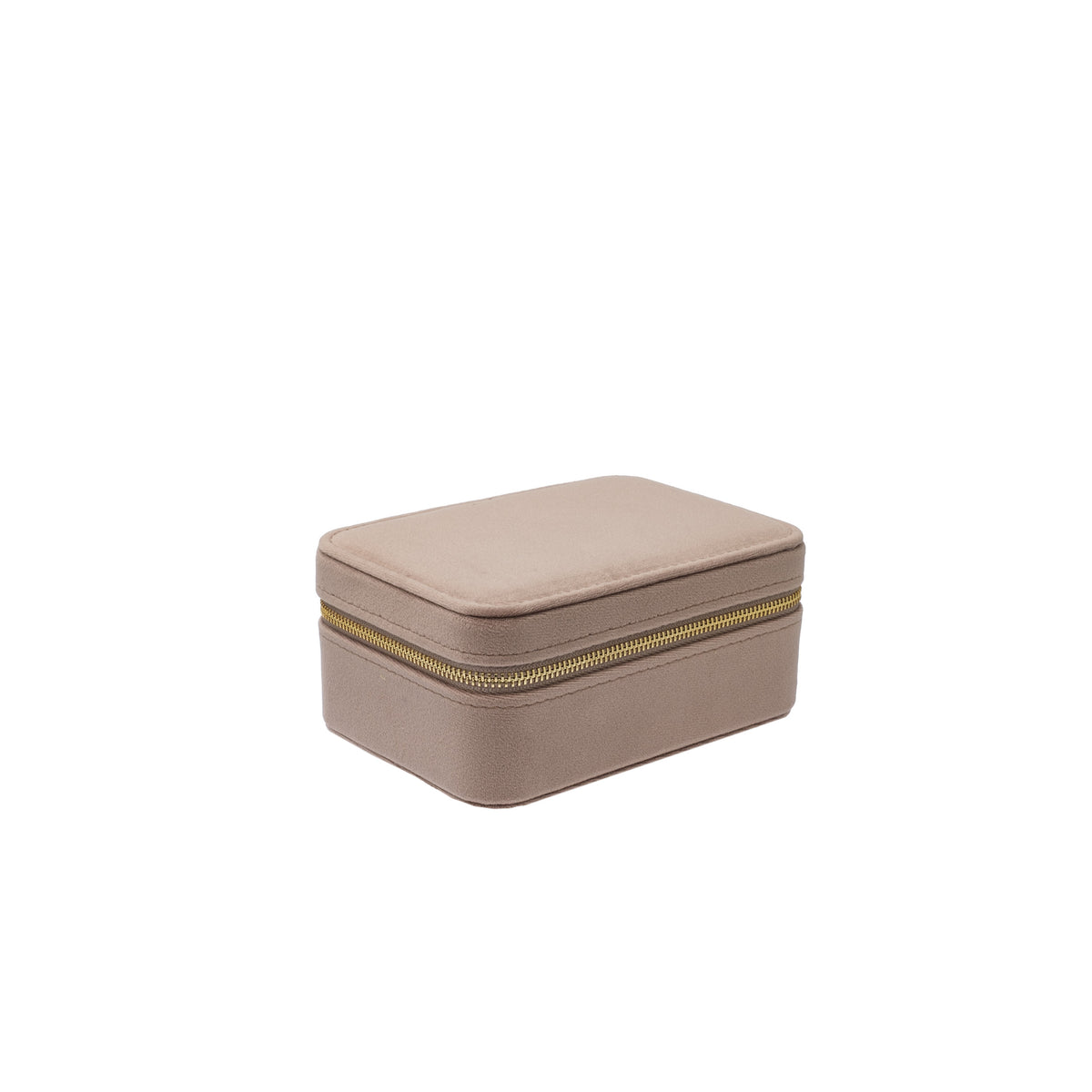 VELVET JEWELLERY BOX TAUPE