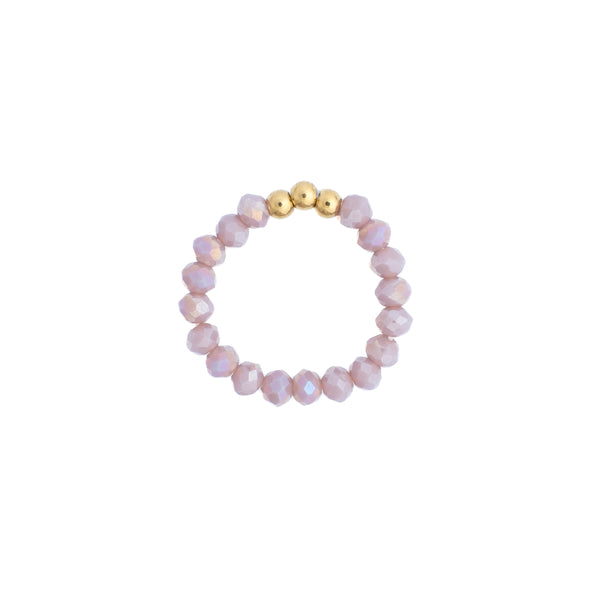 CRYSTAL BEAD RING 3 MM SPARKLED LAVENDEL