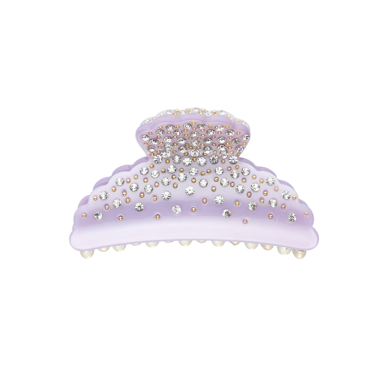 CRYSTAL HAIR CLAW LARGE LAVENDEL