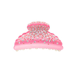 CRYSTAL HAIR CLAW LARGE PINK