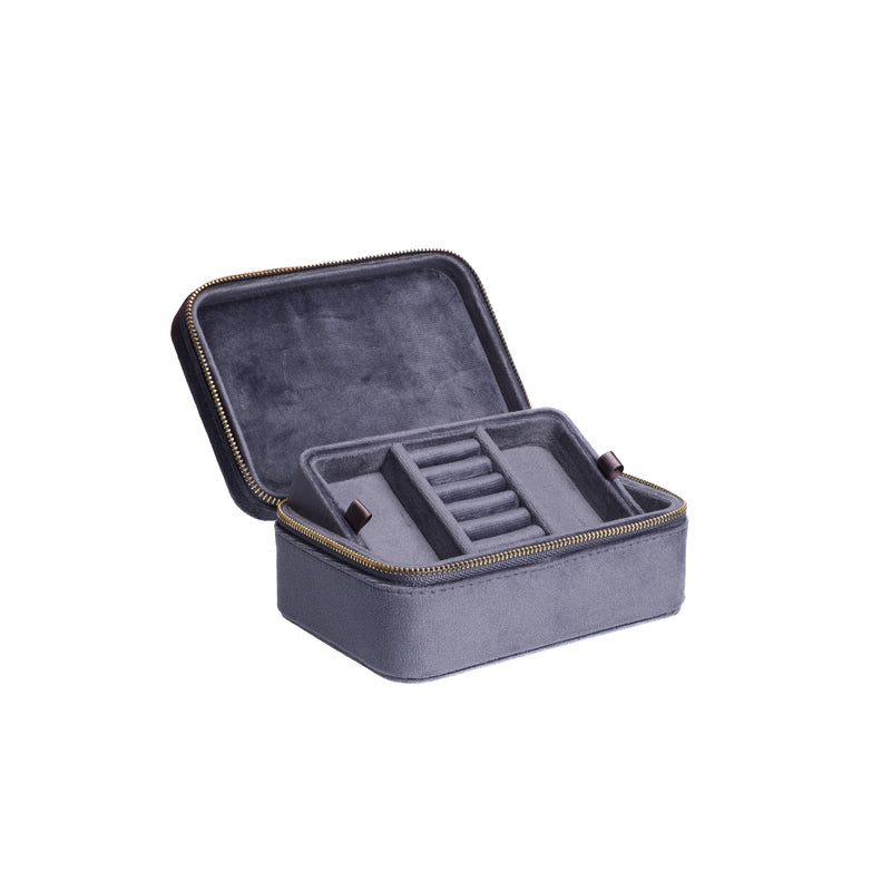 VELVET JEWELLERY BOX GRISALLE BLUE