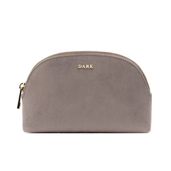 VELVET MAKE-UP POUCH SMALL TAUPE