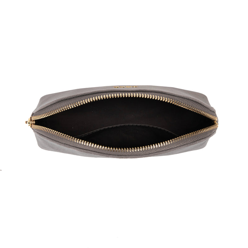 VELVET MAKE-UP POUCH SMALL TAUPE VELVET MAKE-UP POUCH SMALL TAUPE