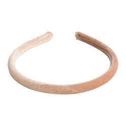 VELVET HAIR BAND THIN CAMEL