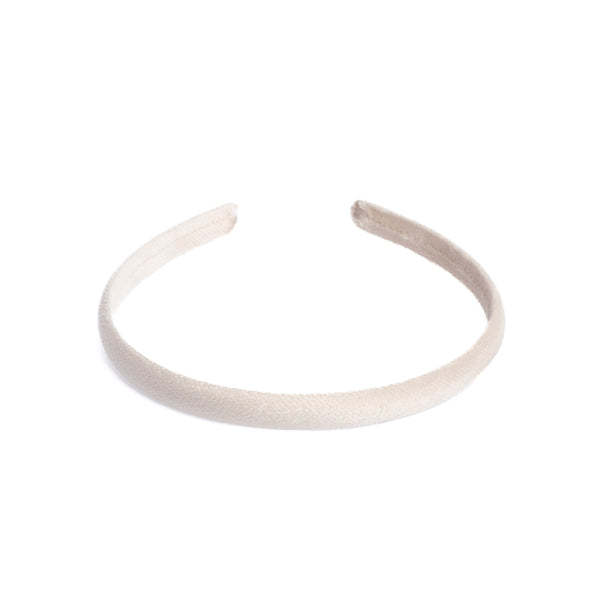 VELVET HAIR BAND THIN SAND