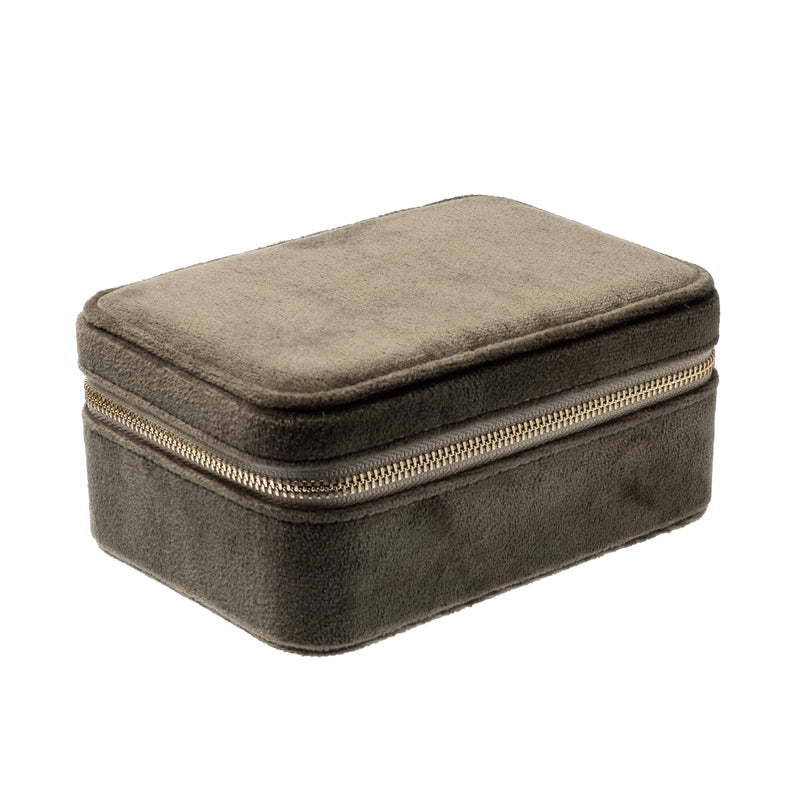 VELVET JEWELLERY BOX ARMY