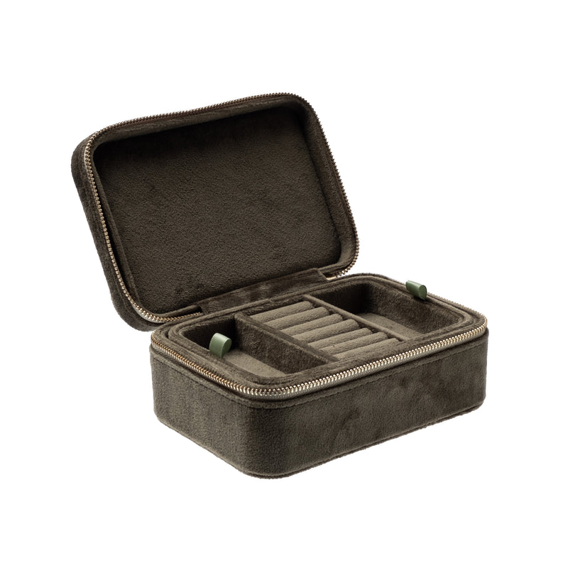 VELVET JEWELLERY BOX ARMY VELVET JEWELLERY BOX ARMY