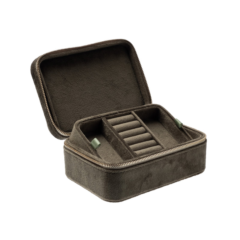 VELVET JEWELLERY BOX ARMY VELVET JEWELLERY BOX ARMY