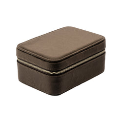 VELVET JEWELLERY BOX CHOCOLATE BROWN