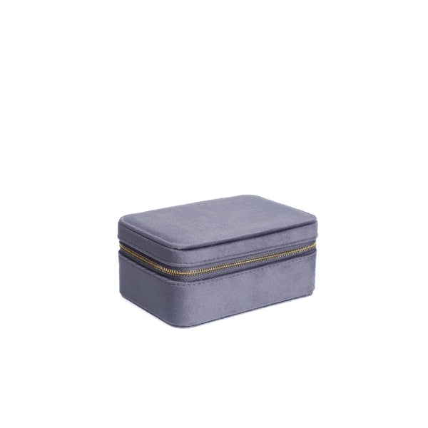 VELVET JEWELLERY BOX GRISALLE BLUE