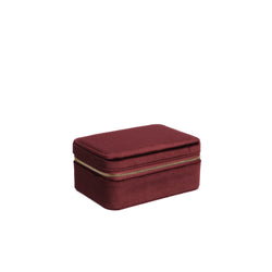 VELVET JEWELLERY BOX MAROON