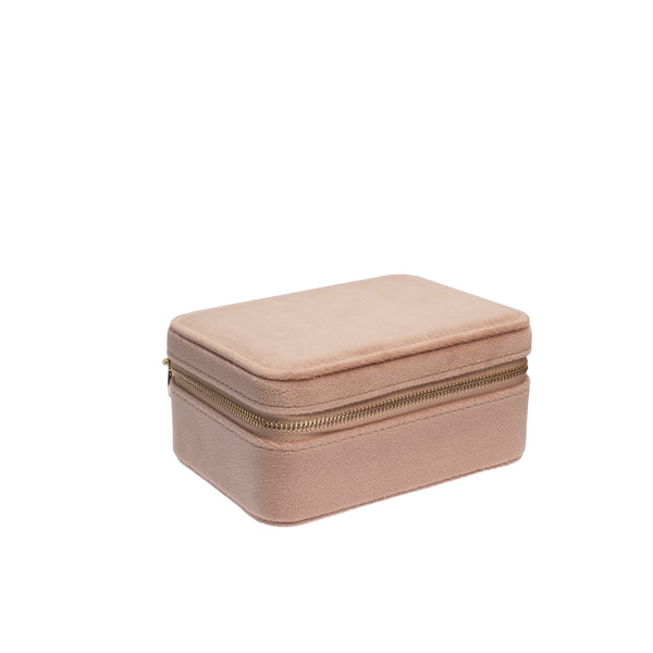 VELVET JEWELLERY BOX NOUGAT