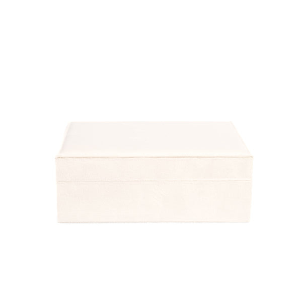 VELVET JEWELLERY BOX LARGE SAND