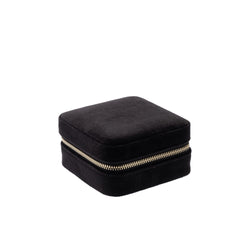 VELVET JEWELLERY BOX MINI BLACK