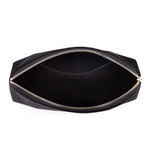 VELVET MAKE-UP POUCH LARGE BLACK