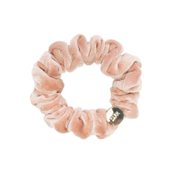 VELVET MINI SCRUNCHIE CAMEL