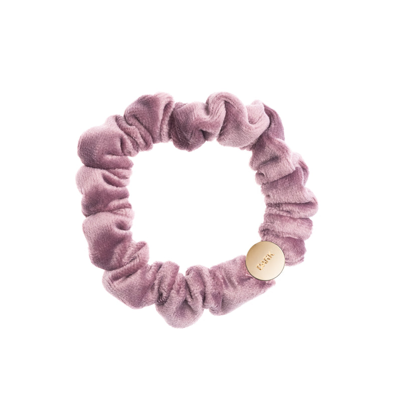 VELVET MINI SCRUNCHIE GRAPE