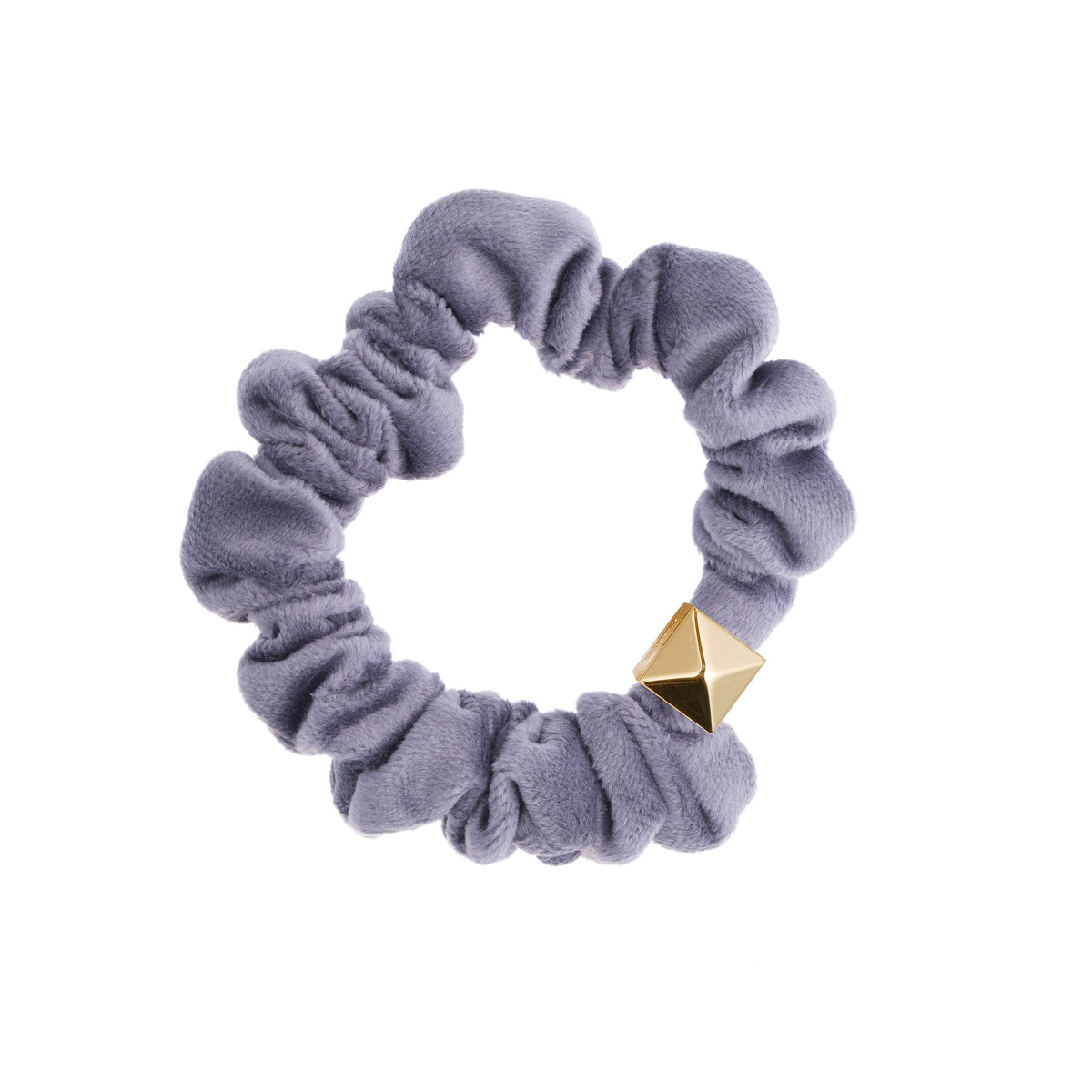VELVET MINI SCRUNCHIE GRISALLE BLUE