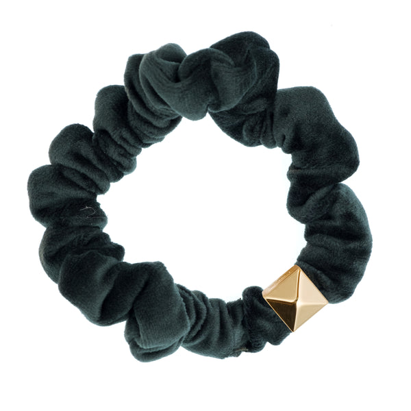 VELVET MINI SCRUNCHIE PINE